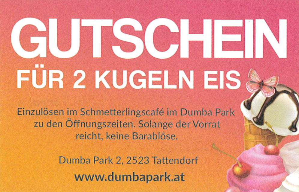 Eis Gutschein DumbaPark